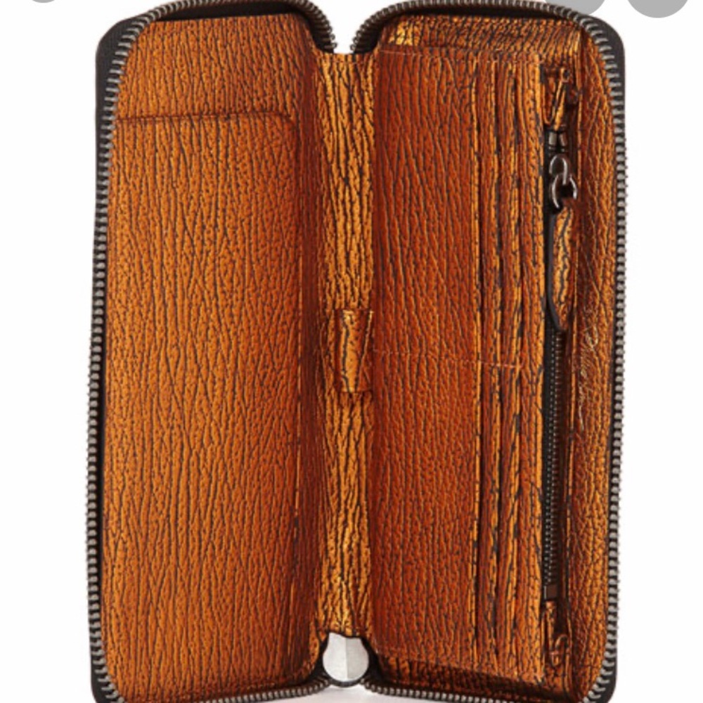 Phillip Lim Pashli Zip-Around Wallet, Copper